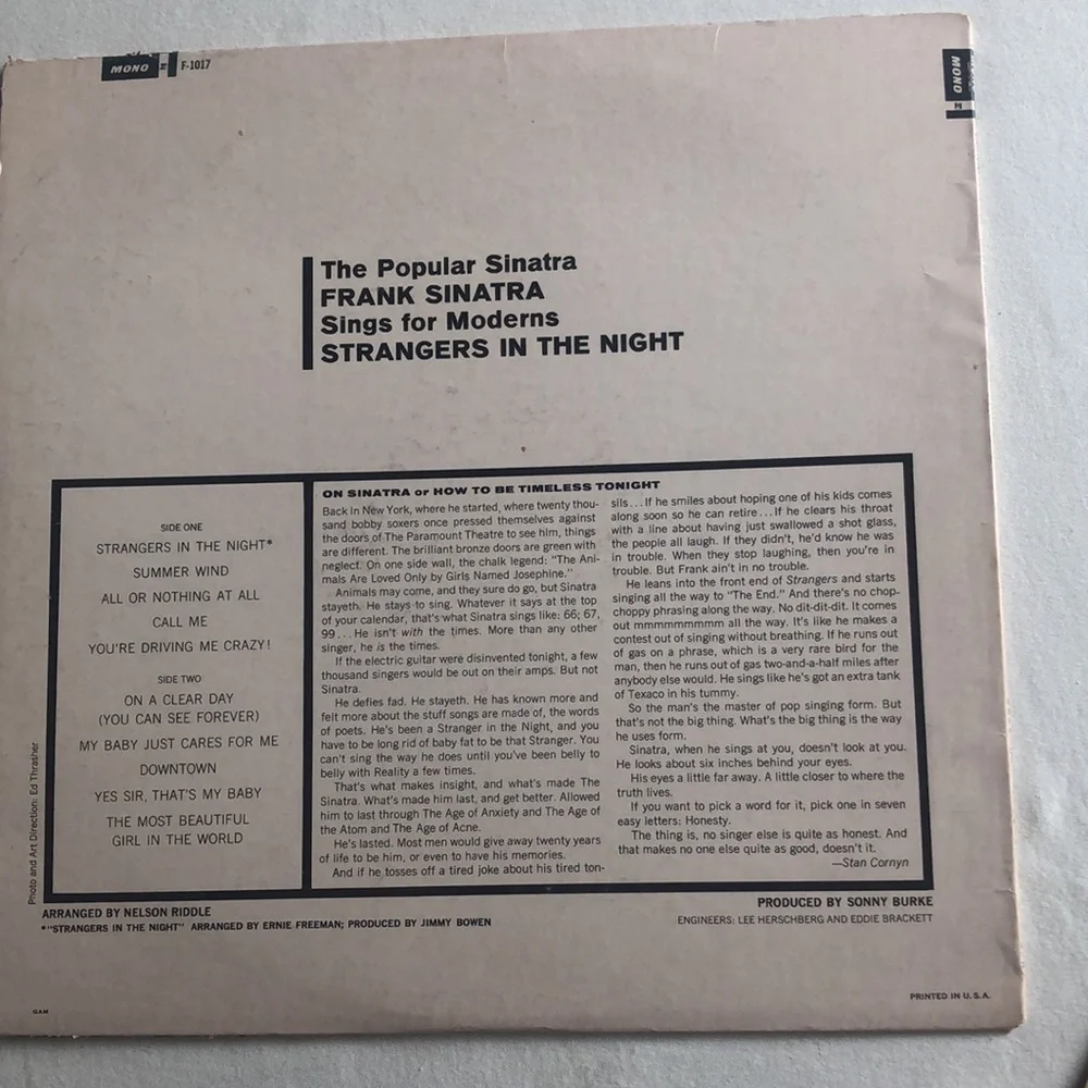 Frank Sinatra Vinyl Records - Picture 6 of 7